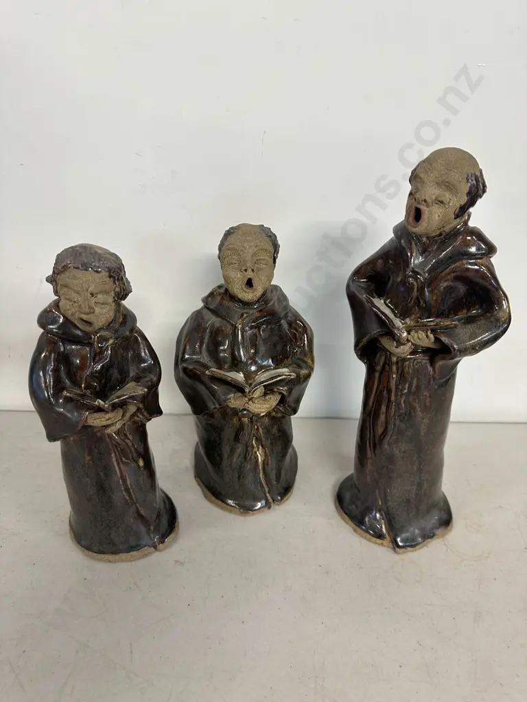 Vintage Pottery Choir Monks Image 1++