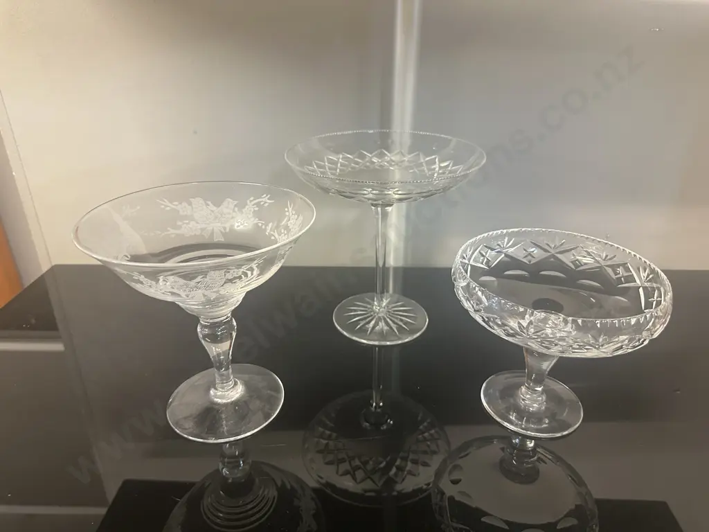 Selection Of Vintage Crystal Tassas Image 1++