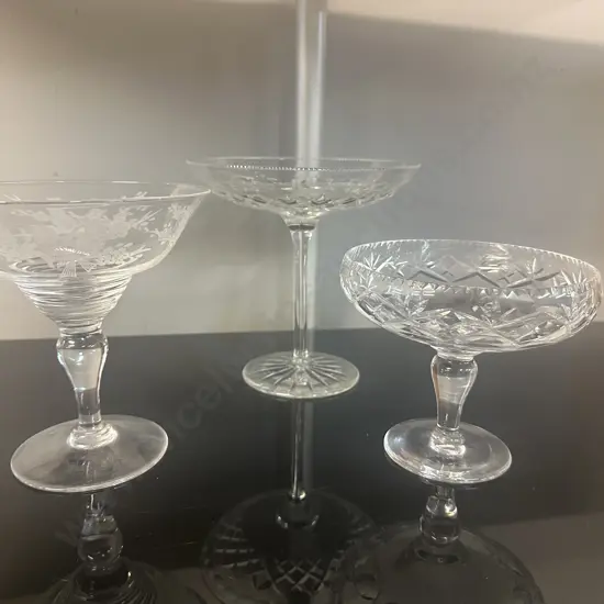 Selection Of Vintage Crystal Tassas