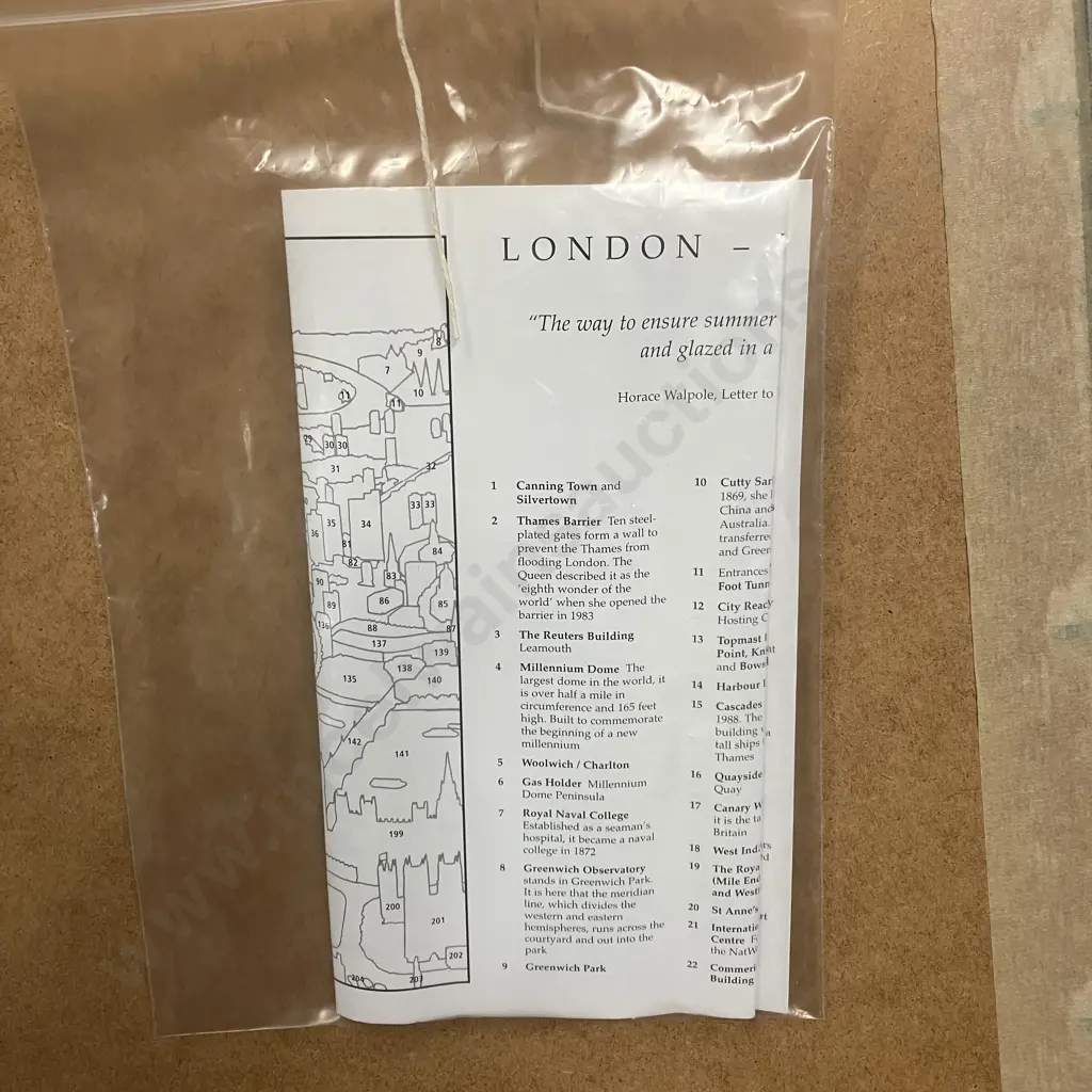 Christopher Rogers "London The Millennium" Signed & Famed Poster Art Print With Info Sheet. 94 x 64cm Image 1++