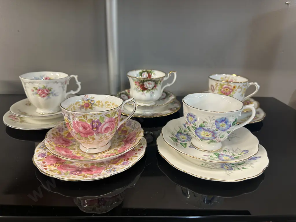 Vintage Royal Albert Trios x 5 Image 1++