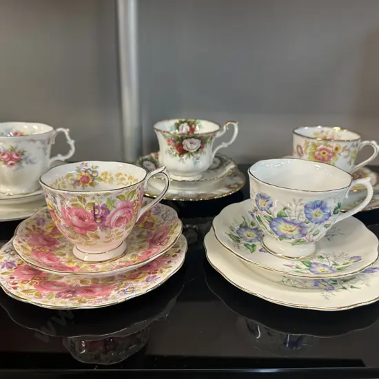 Vintage Royal Albert Trios x 5