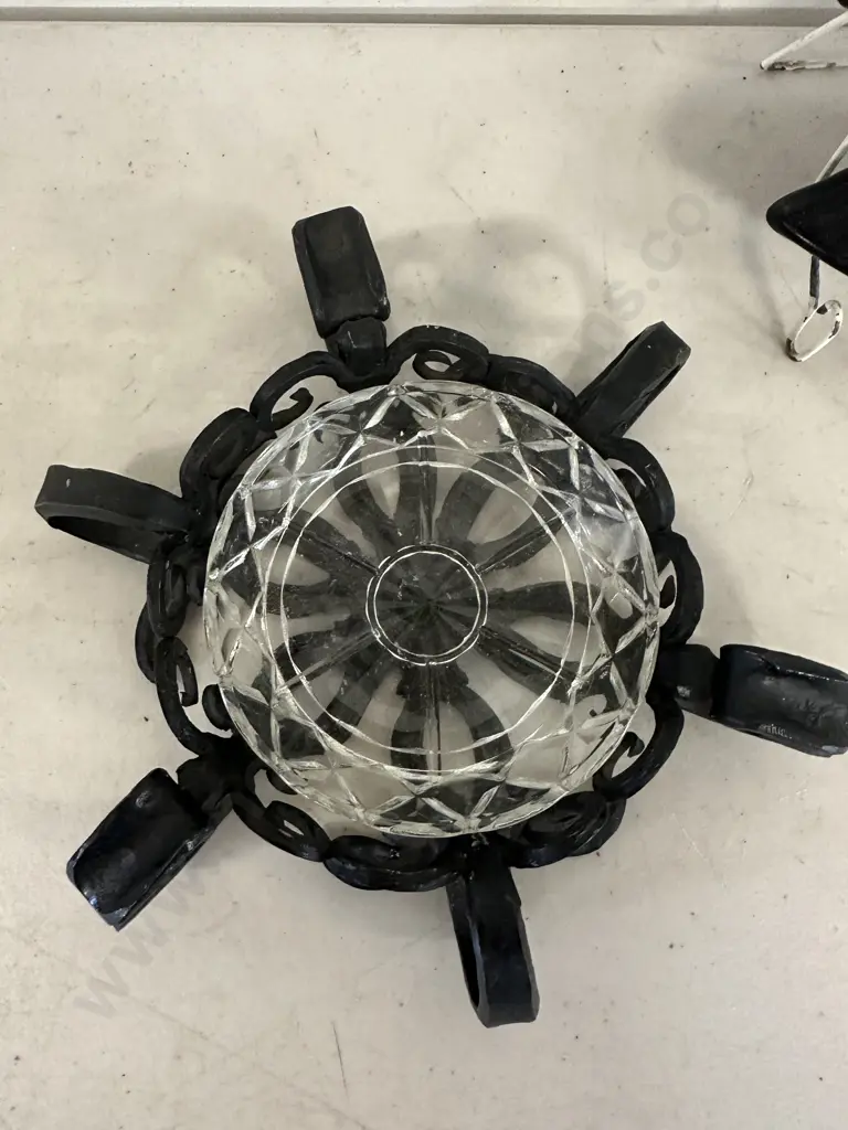 Vintage African Lady Head Wall Plaque & Black Steel Ashtray  Image 1++