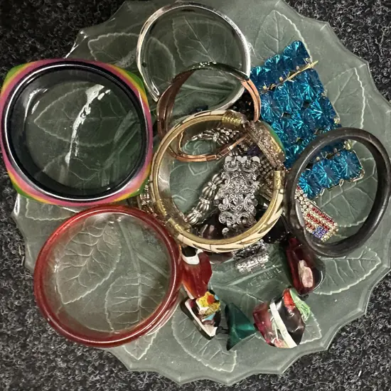 Selection Of Vintage Costume Jewellery Bangles