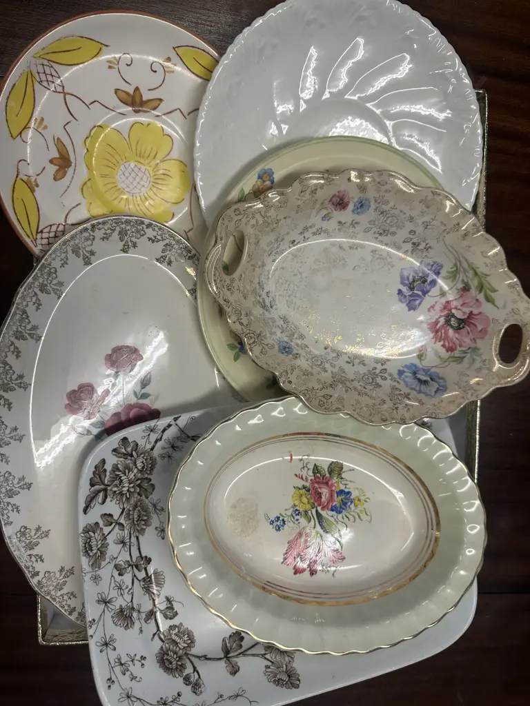 Selection Of Vintage China Platters Image 1++