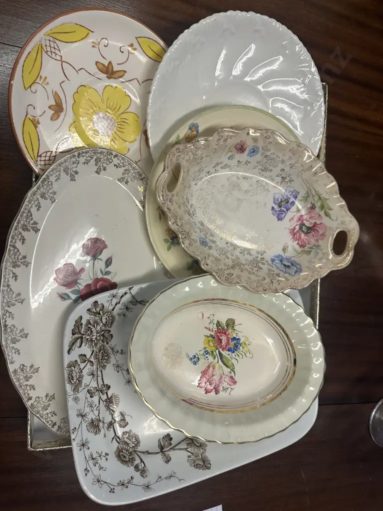 Selection Of Vintage China Platters Image 1++