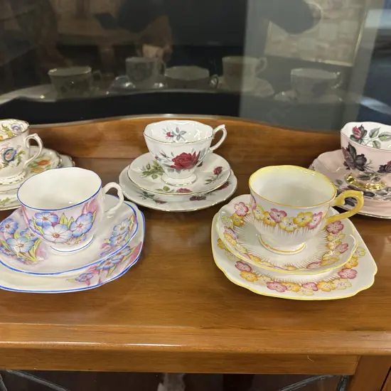 Vintage Royal Albert Trios x 5
