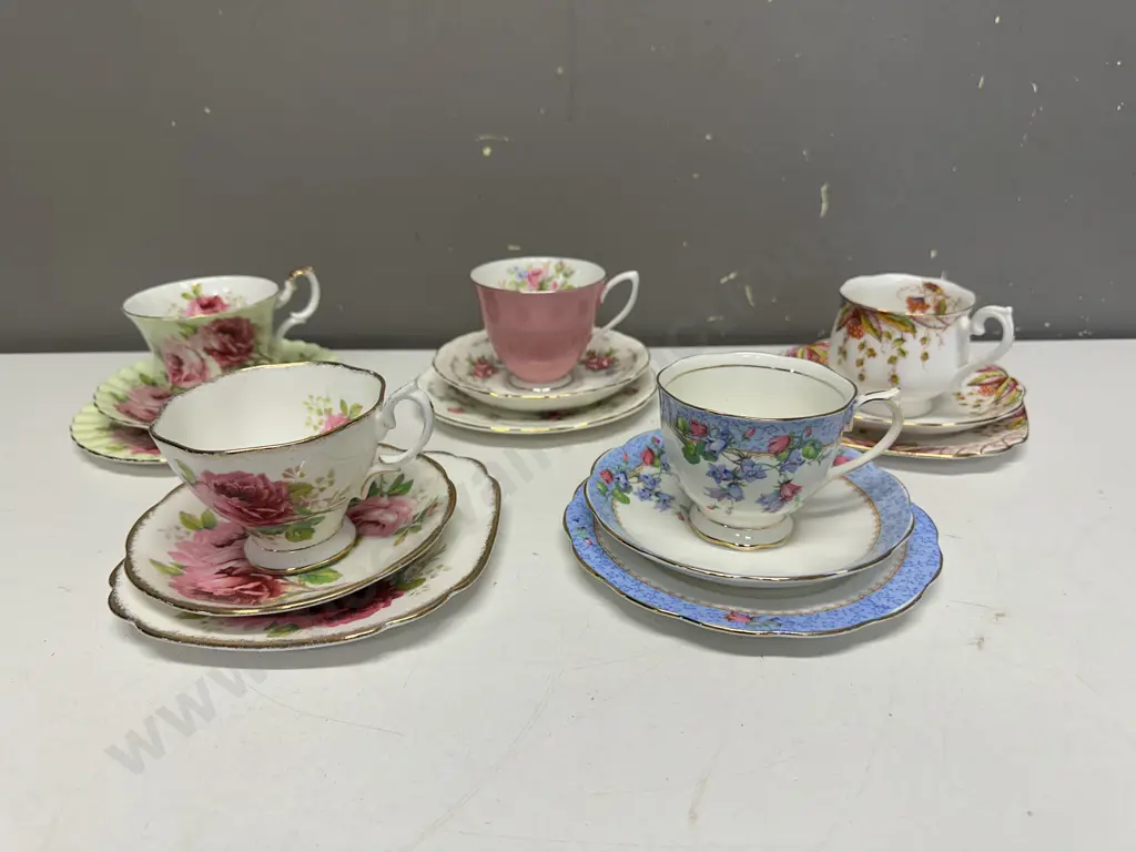 Vintage Royal Albert Trios x 5 Image 1++
