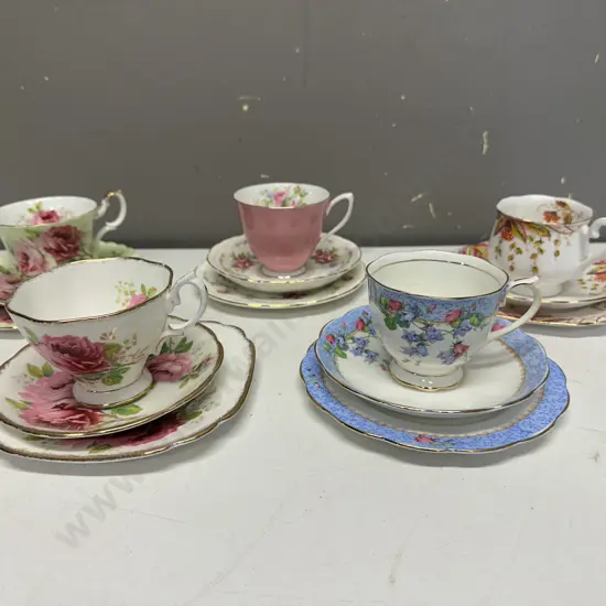 Vintage Royal Albert Trios x 5