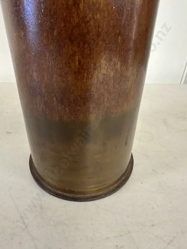 Vintage Brass Artillery Shell Casing H37cm. Image 1++
