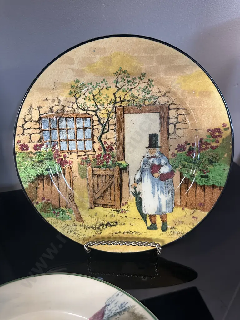 Antique Royal Doulton Collectors Plates Including 'Gaffers' #4210 & Dutch Flower Market Seller #4785 Image 1++