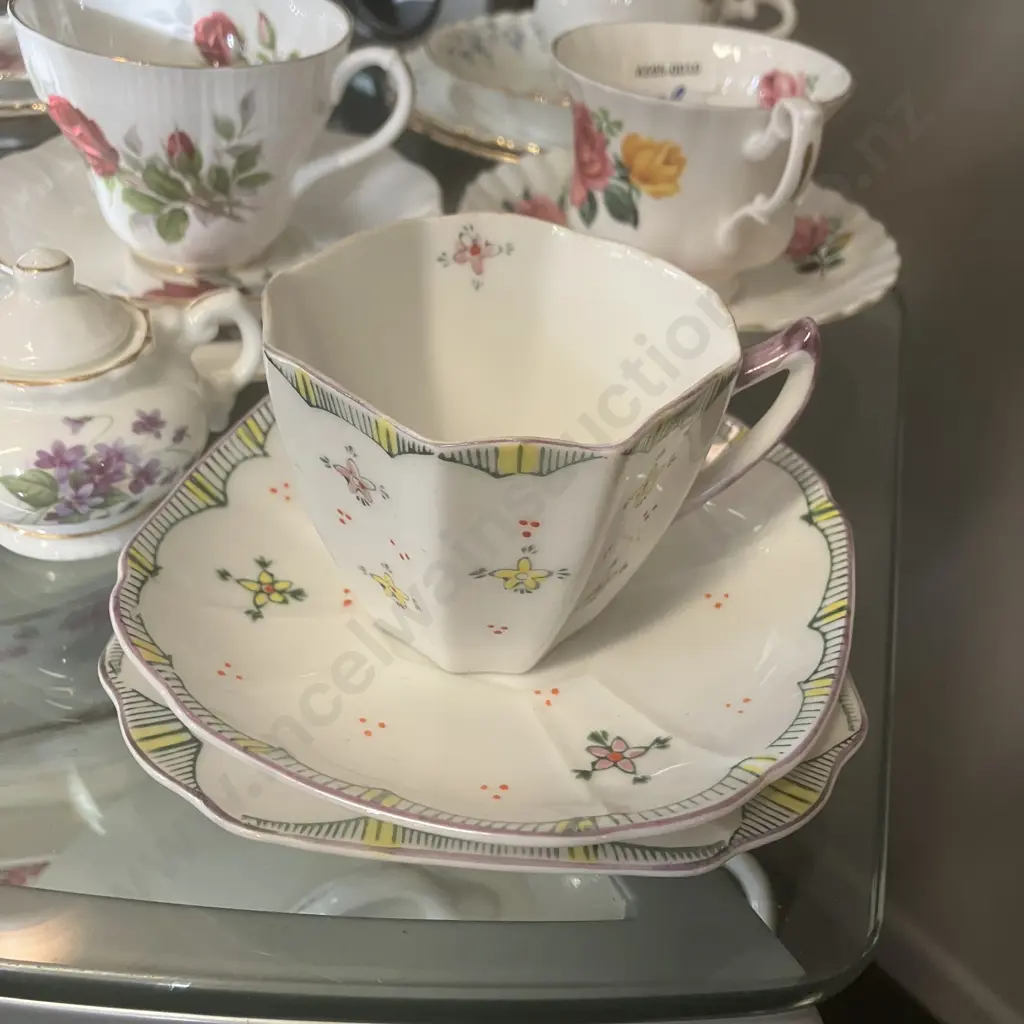 Selection of Vintage China Items Including Royal Albert Poppy Trio With 1905-1907 Backstamp Image 1++