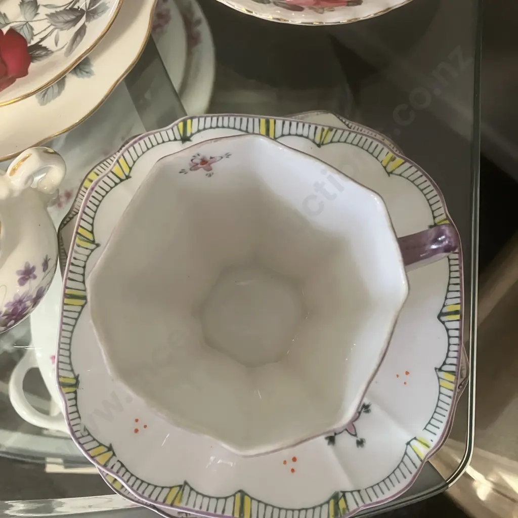 Selection of Vintage China Items Including Royal Albert Poppy Trio With 1905-1907 Backstamp Image 1++