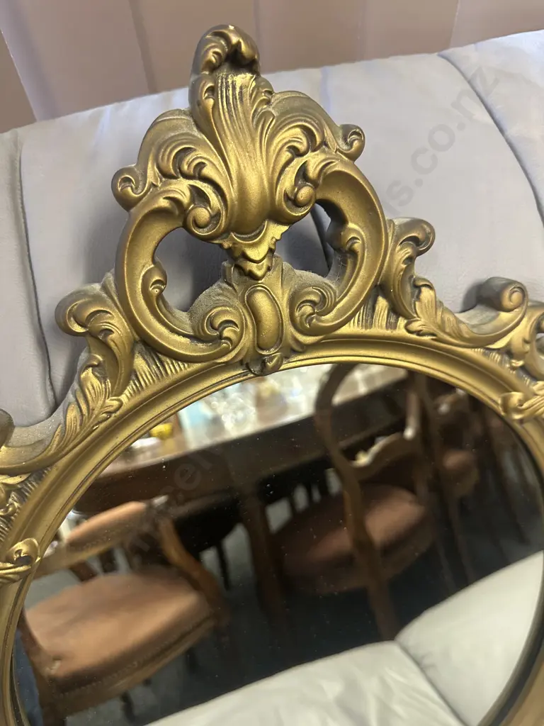 Gilt Framed Ornate Mirror H71,W46cm. Image 1++