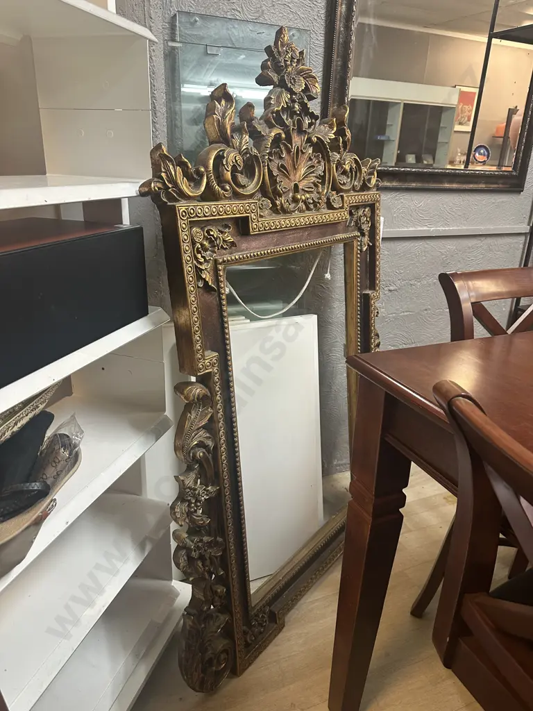 Movie Prop - Large Antique French Louis XlV Giltwood Frame / Mirror Frame. 155 x 107cm (Repaired) Image 1++