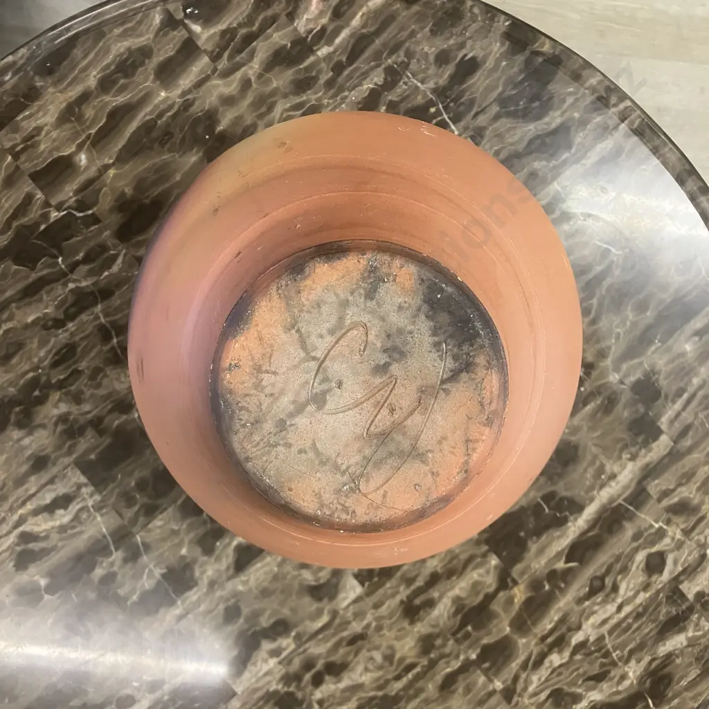 Large New Zealand Pottery Signed Earthenware Pot. H31cm Image 1++