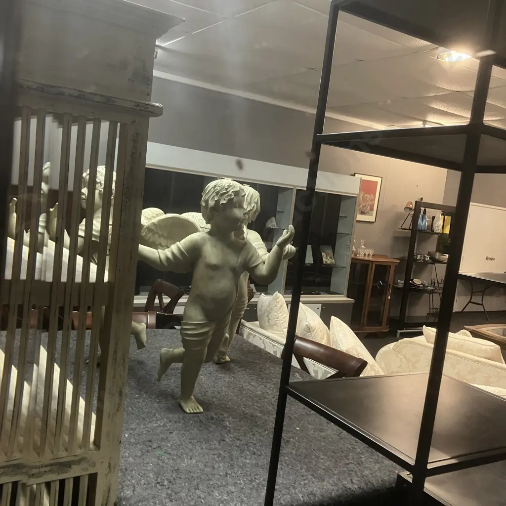 Bevelled Edged Wall Mirror With Black & Rose Gold Coloured Framed. 75 x 92cm Image 1++