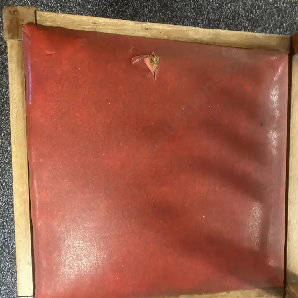 Antique Handmade  New Zealand Rimu Extension Table With Six Dining Chairs, 2 Leaves. W113 x 114, 2 x 33.5cm Leaves Image 1++