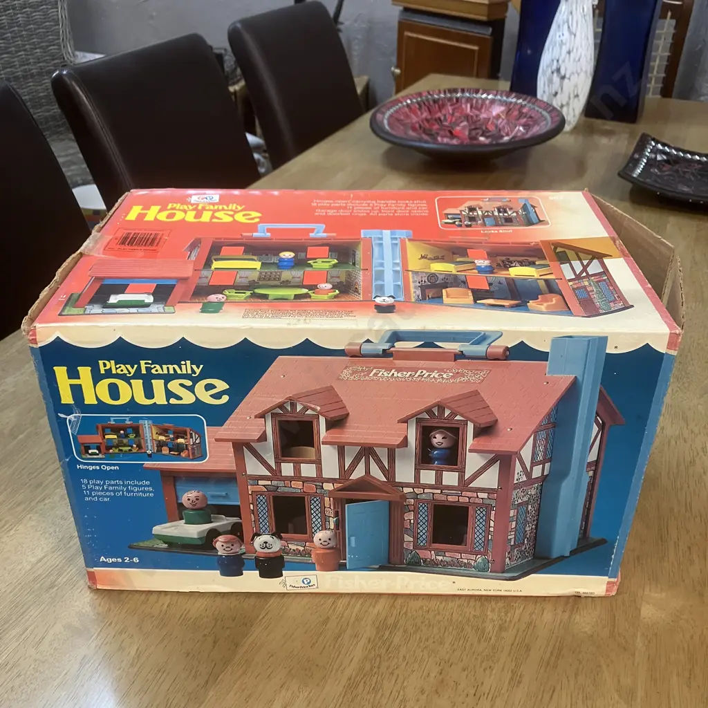 Vintage 1980 Fisher Price Play Family House #952 Little People With Original Box Image 1++
