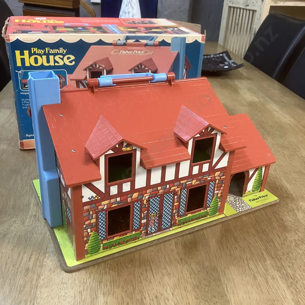 Vintage 1980 Fisher Price Play Family House #952 Little People With Original Box Image 1++