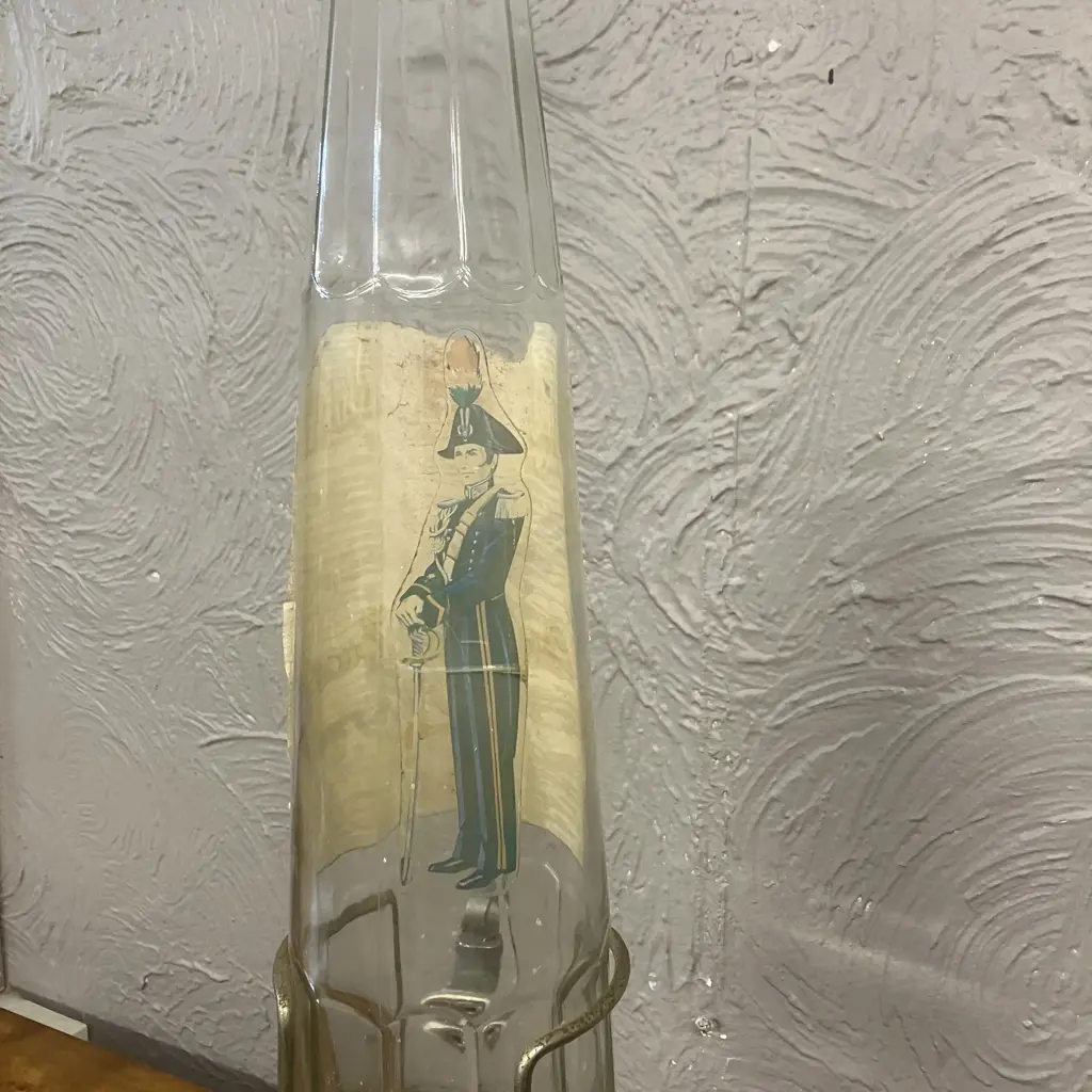 Vintage LIQUORE GALLIANO 1.75L Glass Bottle With Spigot Tap In Metal Stand. H87cm Image 1++