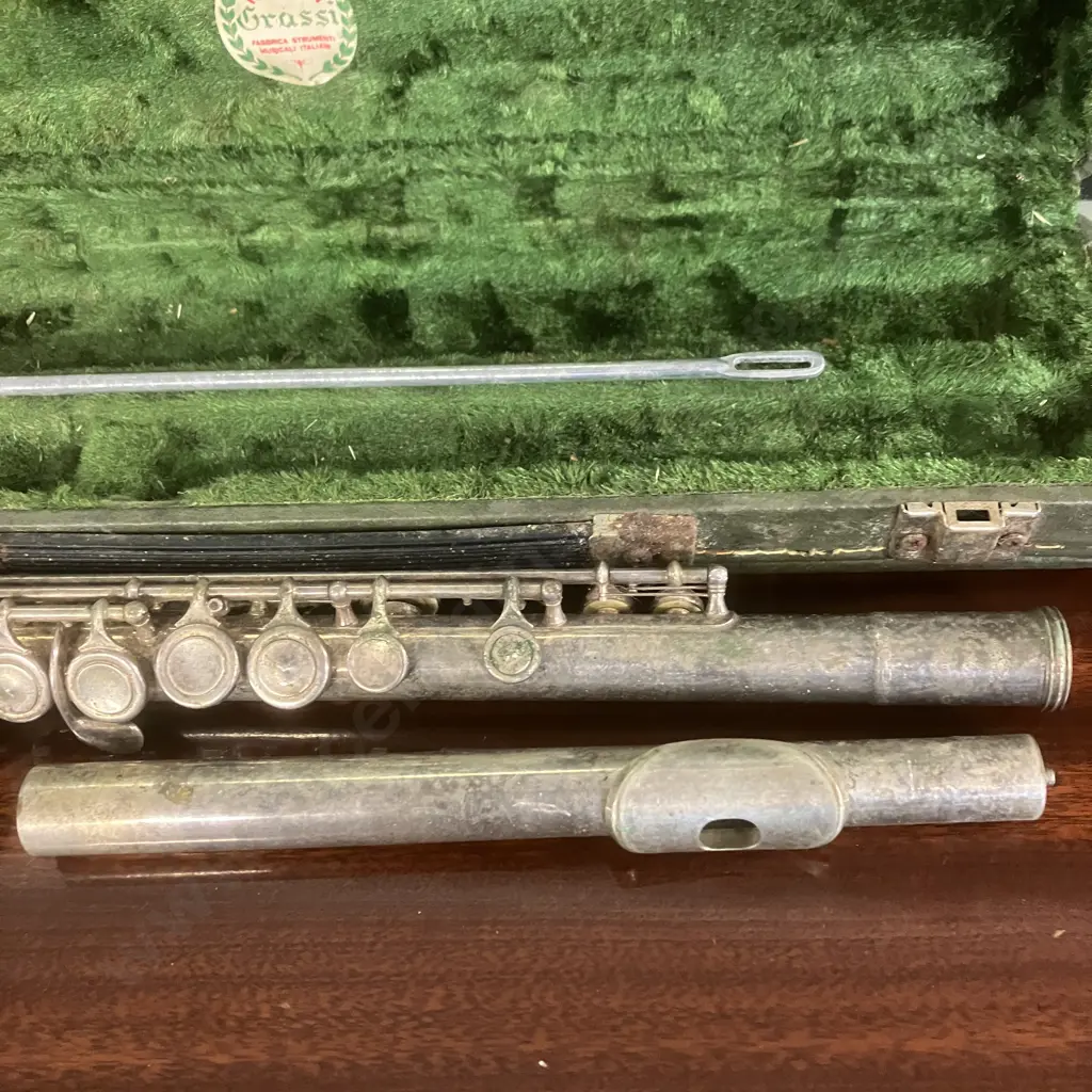 Ida Maria Grassi Junior Flute Made In Italy #31669 With Case Image 1++