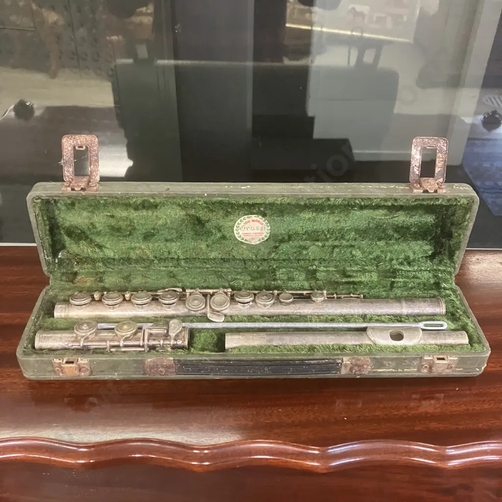 Ida Maria Grassi Junior Flute Made In Italy #31669 With Case Image 1++