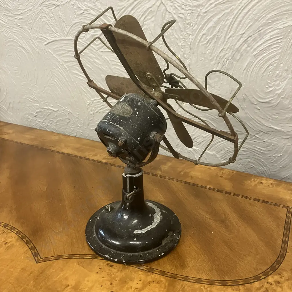 Vintage Antique Limit No.1 England Electric Table Fan (Ornamental Use Only) Image 1++