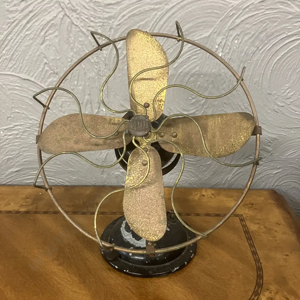 Vintage Antique Limit No.1 England Electric Table Fan (Ornamental Use Only) Image 1++