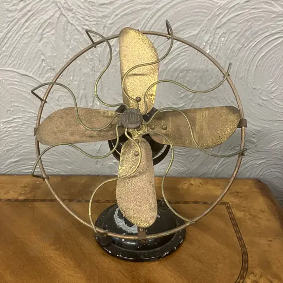 Vintage Antique Limit No.1 England Electric Table Fan (Ornamental Use Only)
