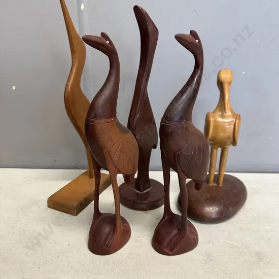 Assorted Vintage Wooden Birds
