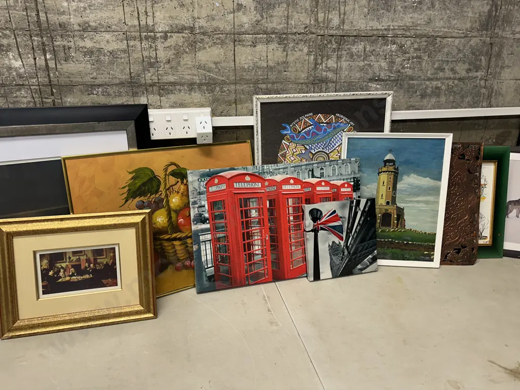 Large Selection Of Vintage Art Work Image 1++