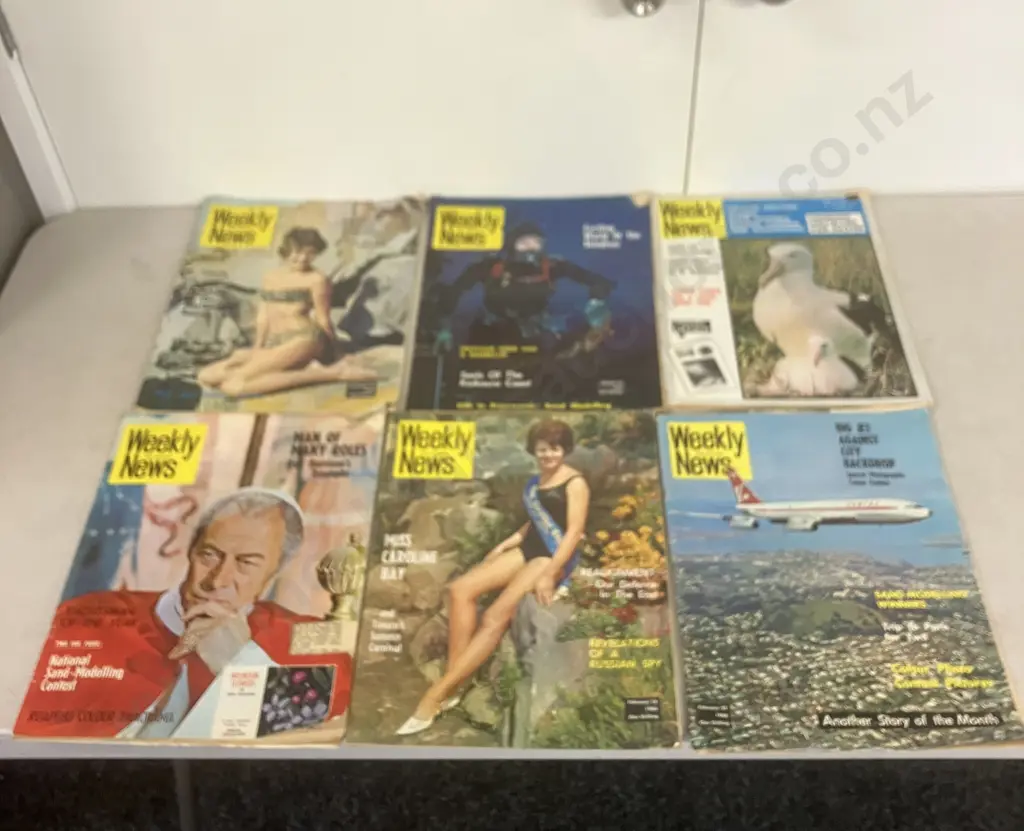 Vintage Weekly NZ News -  Dec 8 1965 to April 8 1968, Lot of Six Image 1++