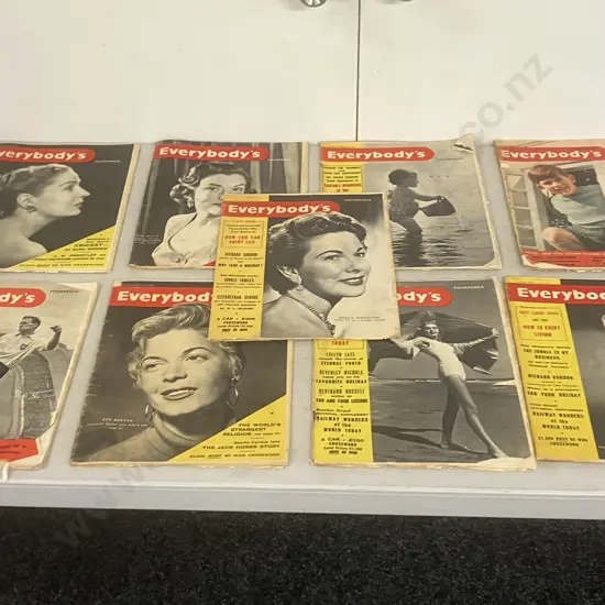 Vintage Everybody's Weekly Magazines - 1st May to 31st July 1954, Lot of Nine