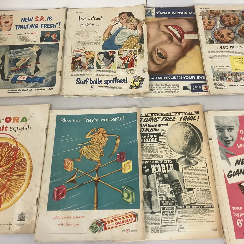 Vintage John Bull & Everybody's Weekly Magazines - 1954 to 1960, Lot of Fourteen Image 1++