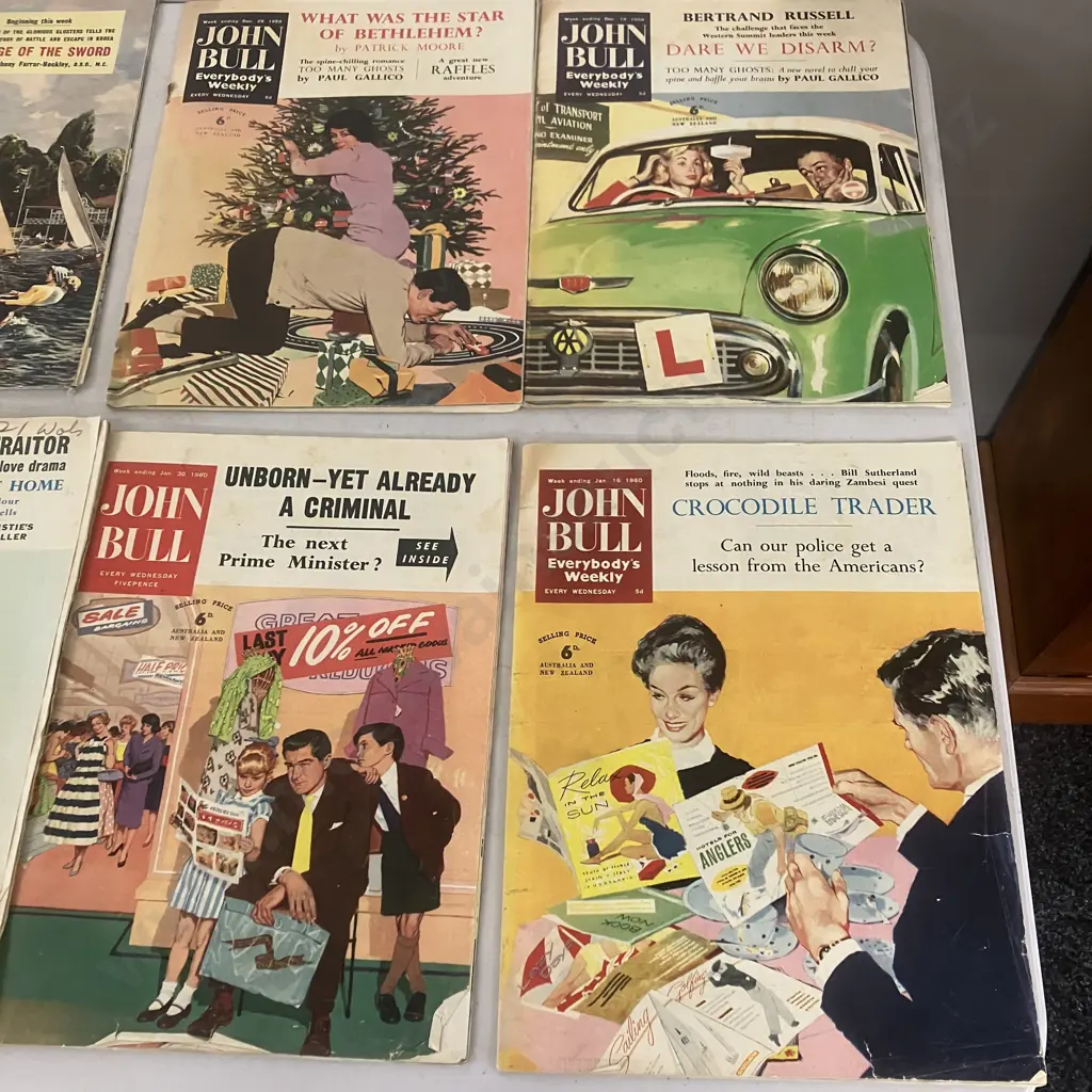 Vintage John Bull & Everybody's Weekly Magazines - 1954 to 1960, Lot of Fourteen Image 1++