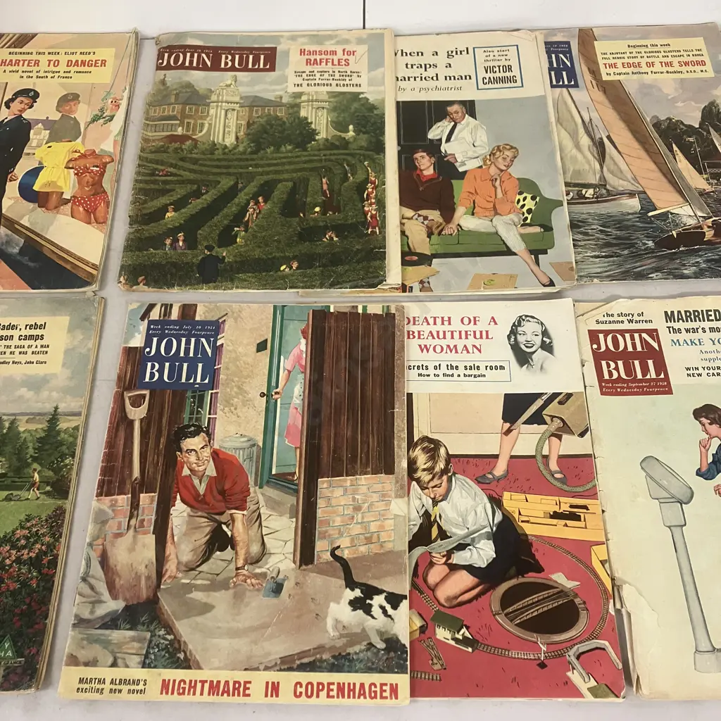Vintage John Bull & Everybody's Weekly Magazines - 1954 to 1960, Lot of Fourteen Image 1++