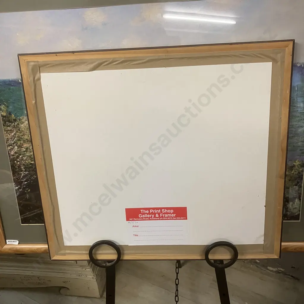 Framed Egyptian Artwork On Papyrus Paper Signed. 49 x 55cm Image 1++