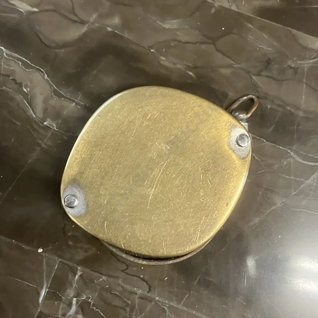 Antique Brass Cased Folding Magnifying Glass Image 1++