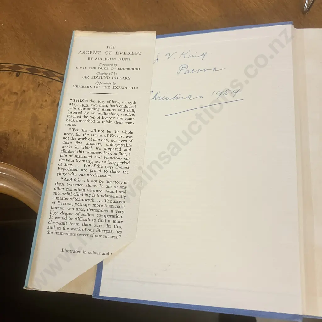 The Ascent of Everest by John Hunt 1953 First UK Edition, Hodder & Stoughton, London, Hard Cover With Dust Jacket Image 1++
