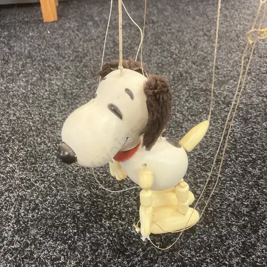 Vintage Peanuts Snoopy Marionette-Puppet - Pelham Puppets Made In England (Vintage Condition)