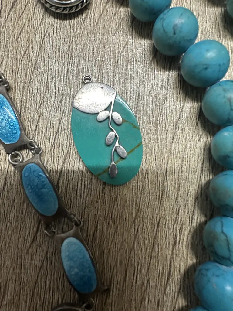 Selection Of Turquoise Fashion Jewellery Including 925 Etc Image 1++