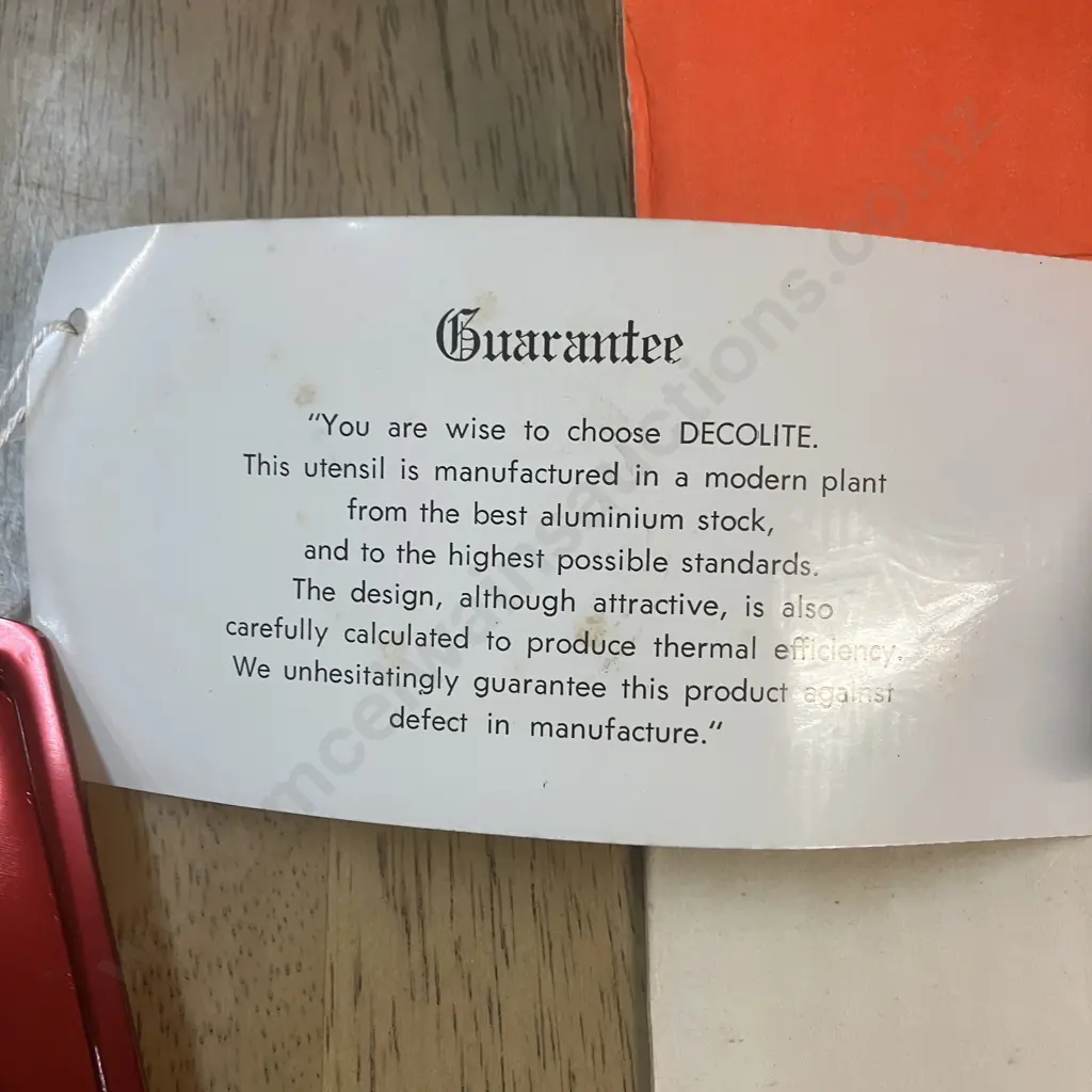 Vintage Retro New "decolite" Triple Saucepan Set With Original Tag & Box, Cast Aluminum Image 1++