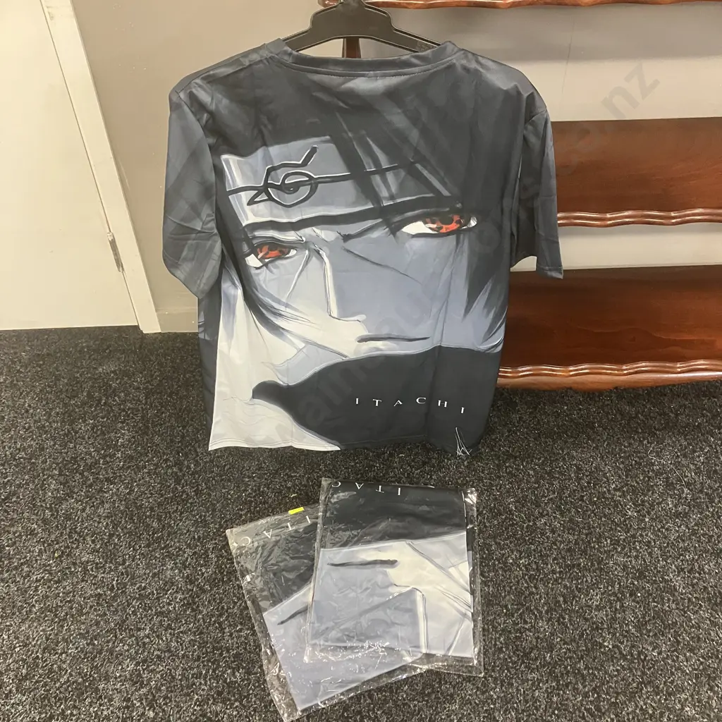 Anime T-Shirts x 3 - Naruto Itachi Size L Image 1++