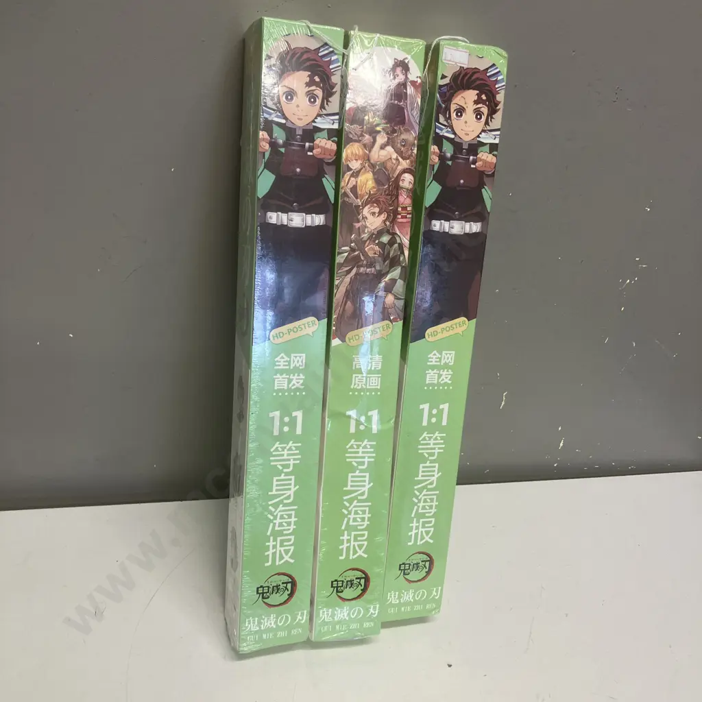 Anime Demon Slayer Wall Scrolls x 3 Image 1++