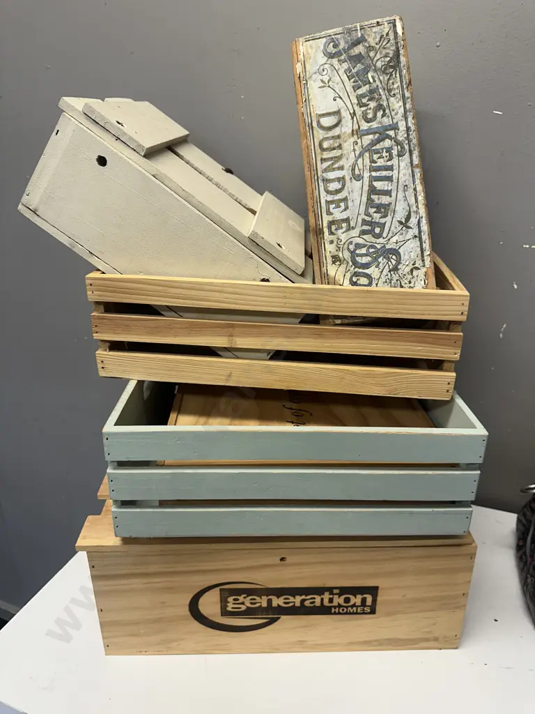 Selection Of Wooden Boxes Including James Kellar & Sons Image 1++