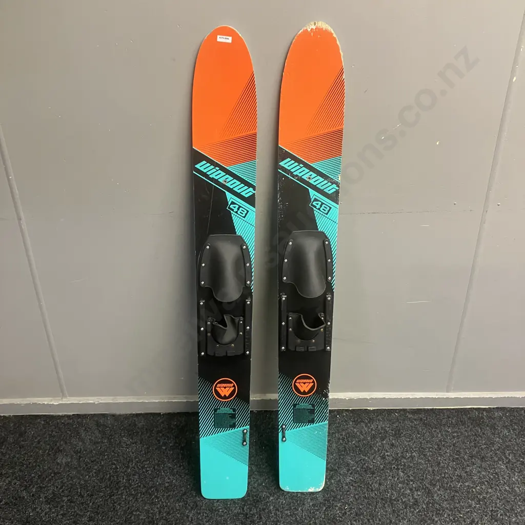 Pair of Wipeout 48 Water Skis Image 1++