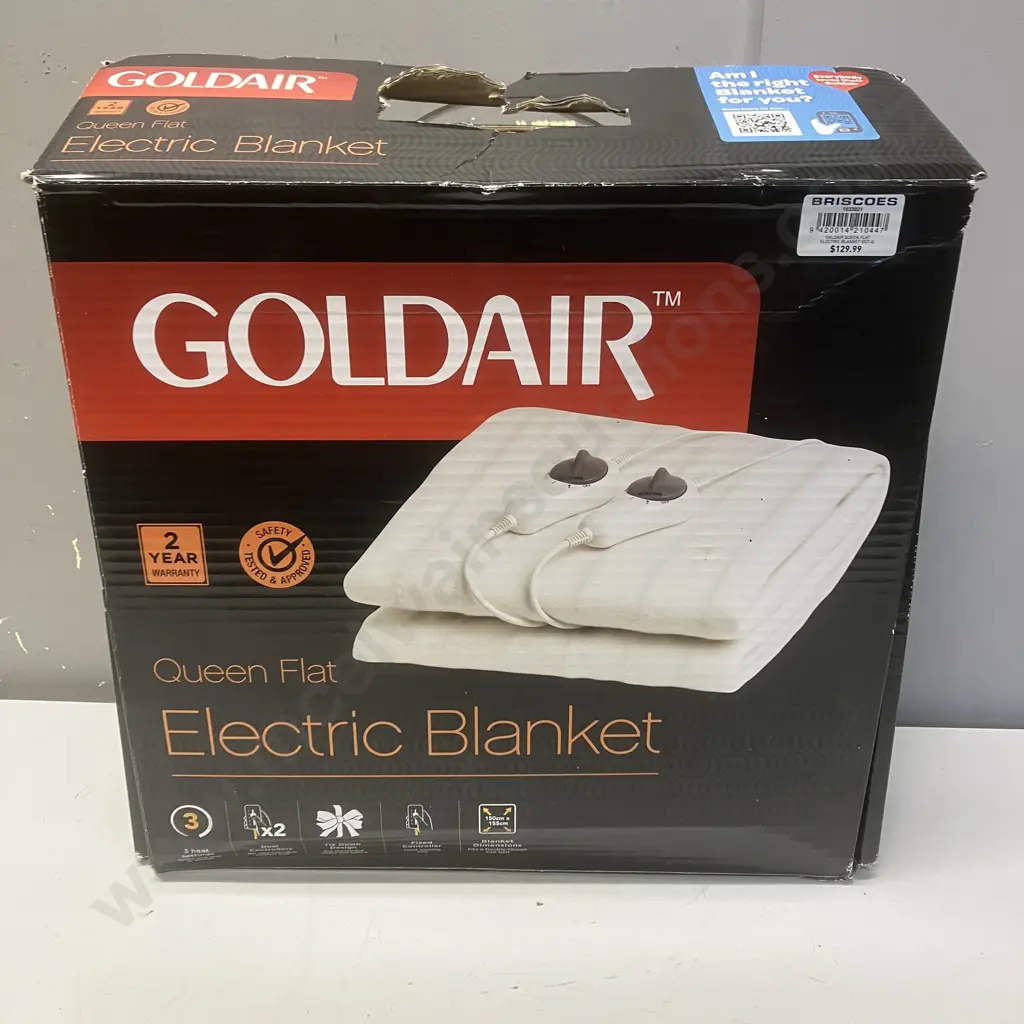Goldair Queen Flat Electric Blanket Image 1++