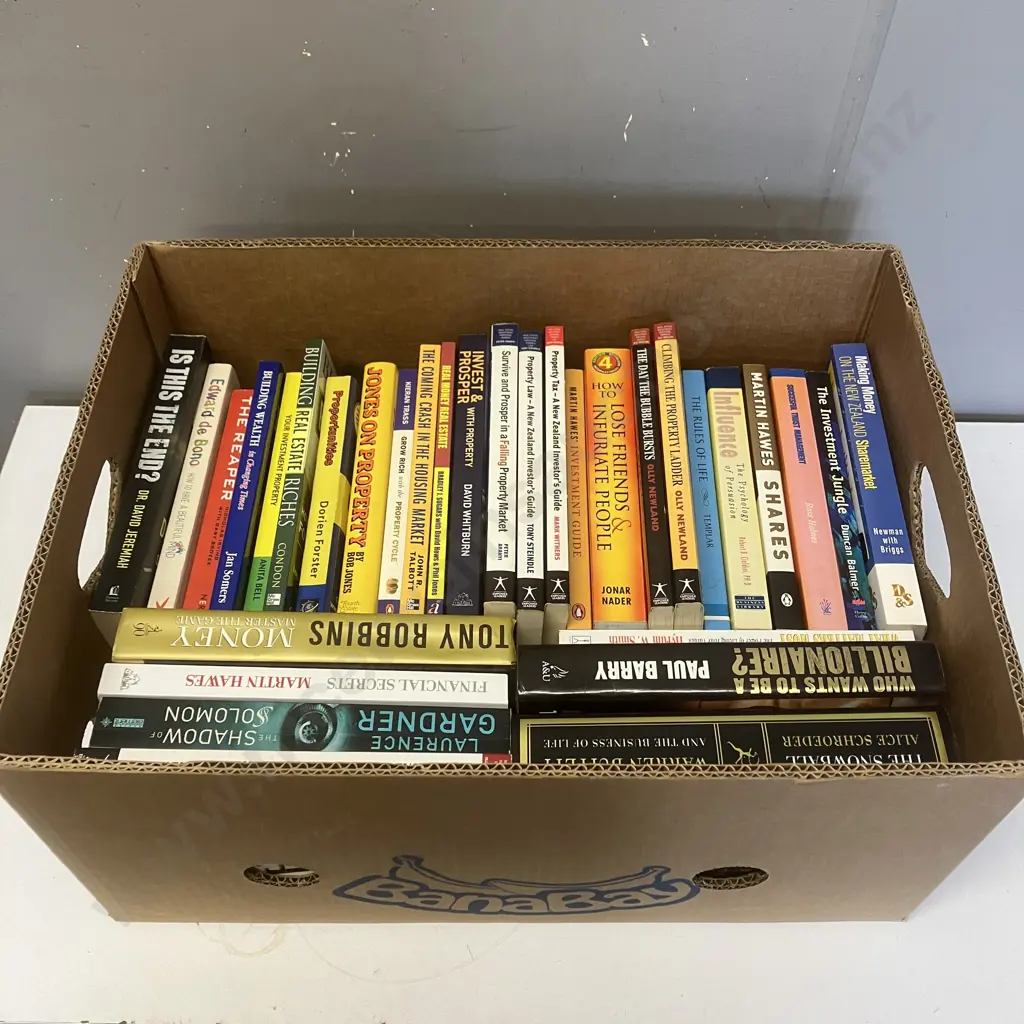 Box Lot Assorted Books Image 1++