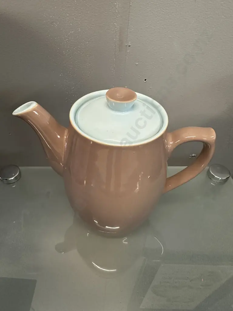 1960s Mid-Century Langley Lucerne Denby Coffee Pot Image 1++